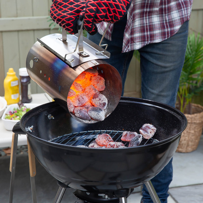 George Foreman 31cm W x 19.5cm D Steel Chimney