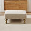 Pouf rectangulaire moderne de 53 cm (21 pouces), repose-pieds rembourré en chenille avec pieds en bois d'hévéa pour salon, chambre, entrée et bureau-1330955784