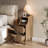 7.87" Fluted Nightstands with 2 Drawers & Storage, Narrow Bedside Table for Bedroom Living Room Sofa Office-1058477078