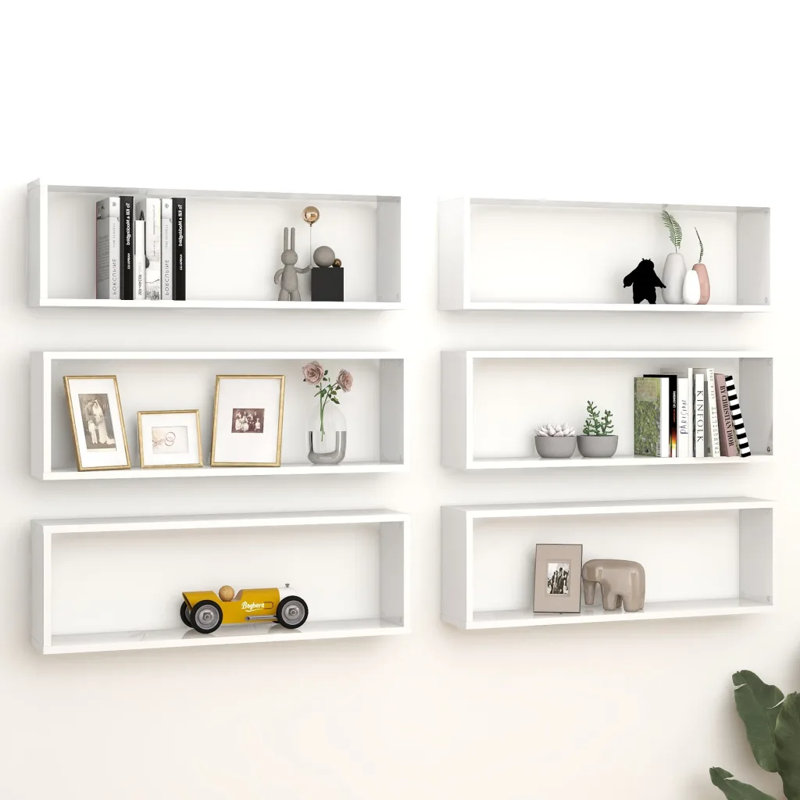 Ayden-James 6 Piece Cube Shelf, Sonoma Oak, 23cm H x 60cm W x 15cm D
