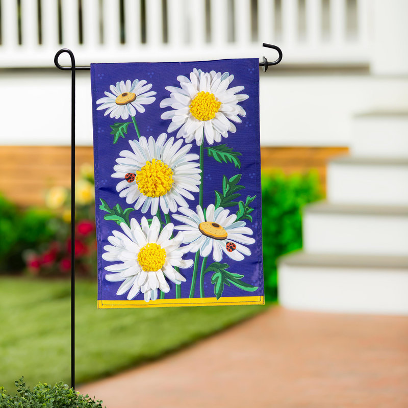 Daisy Days Applique drapeau de jardin
