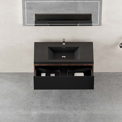 Ensemble de meuble-lavabo mural 36 po avec lavabo 36 po