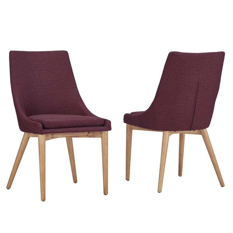 Leonitus 18.25'' H Linen Upholstered Side Chair, Tawny Port