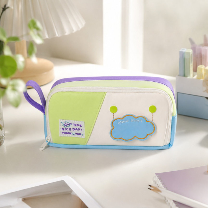Trousse à crayons assortie, élégante et pratique, pour les élèves du primaire et du secondaire., C