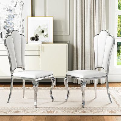 Mery 19'' H Faux Leather Upholstered Side Chair
