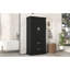 Tall Bathroom Storage Cabinet, Cabinet With Two Doors And Drawers, Adjustable Shelf, MDF Board