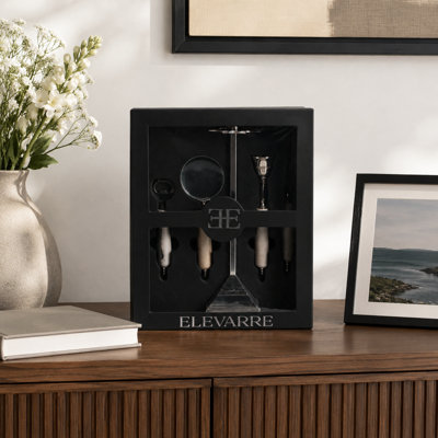 Élégante sculpture accessoire de bureau pour la décoration intérieure - Objets décoratifs modernes et organisateur de bureau avec poignée en marbre - Style avec statues et figurines - 13 po