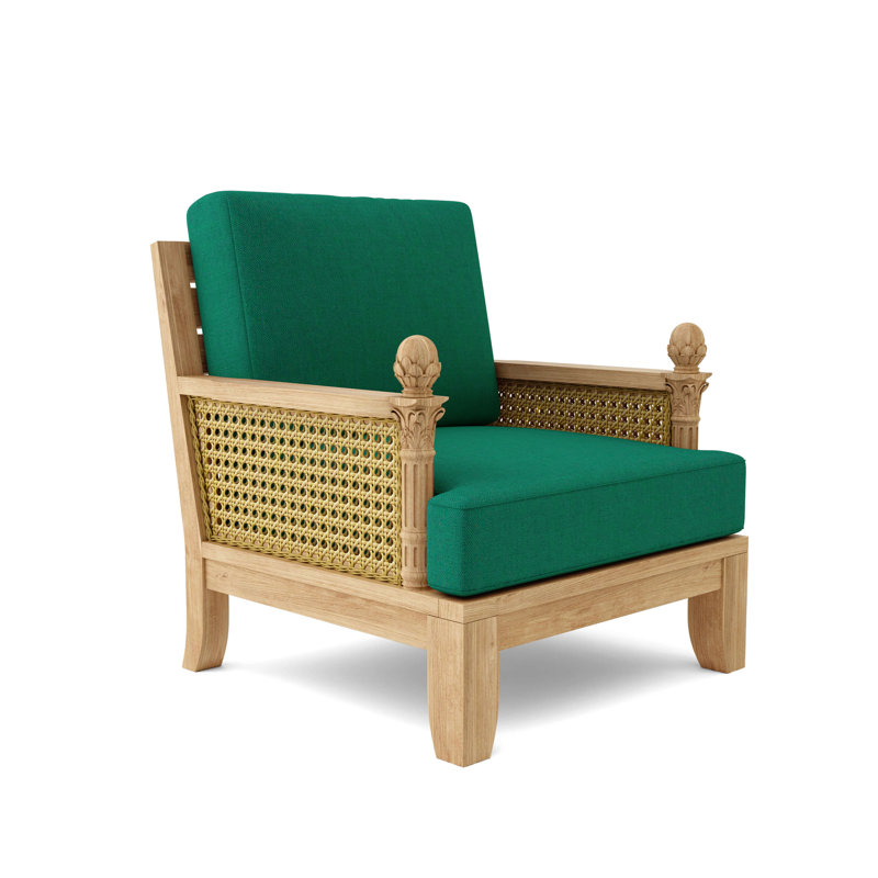 Luxe Outdoor Teak Lounge Chair