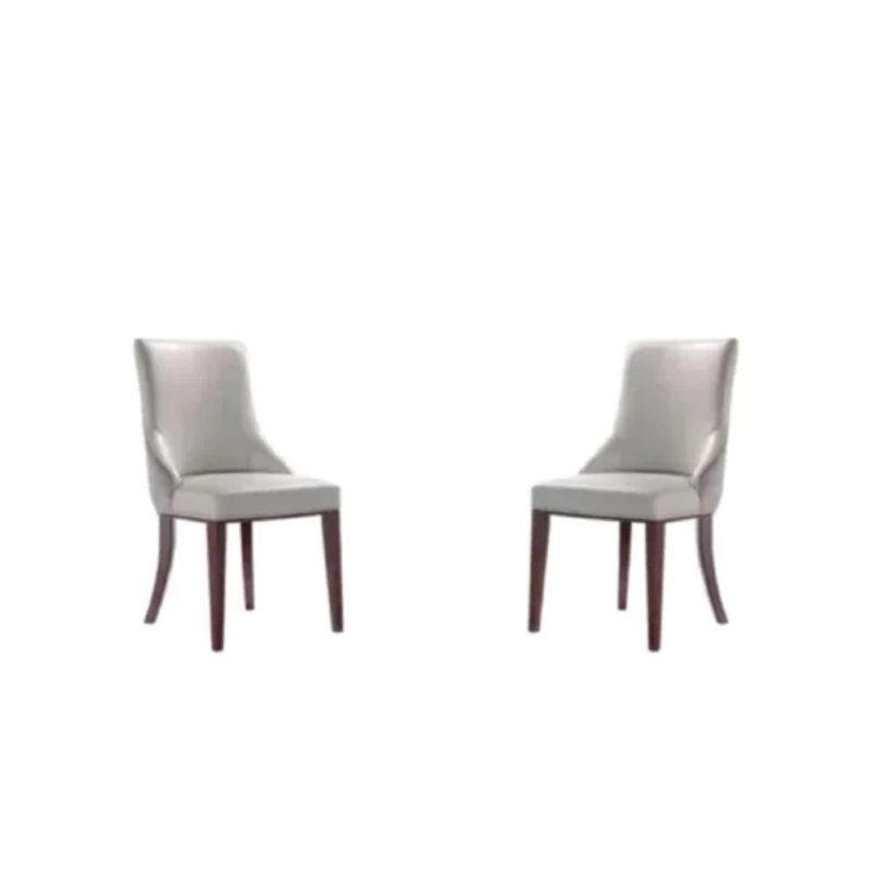 Chaise d'appoint de salle à manger Shubert, Gris clair