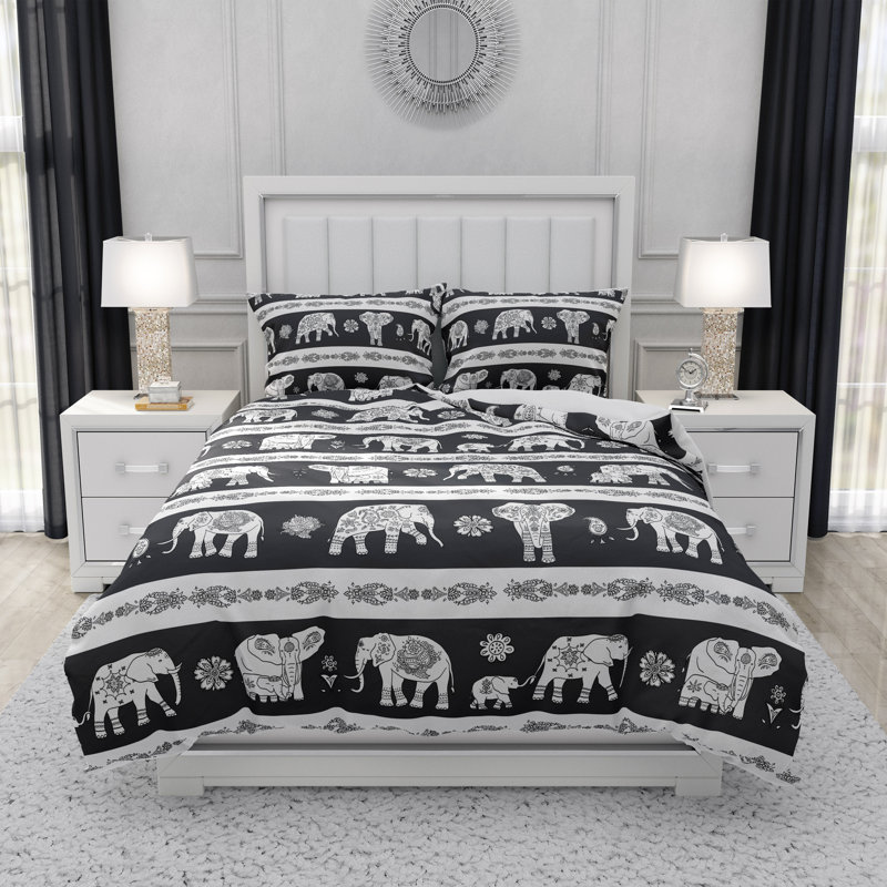 Animal Print Duvet Cover, King Duvet Cover + 2 King Shams