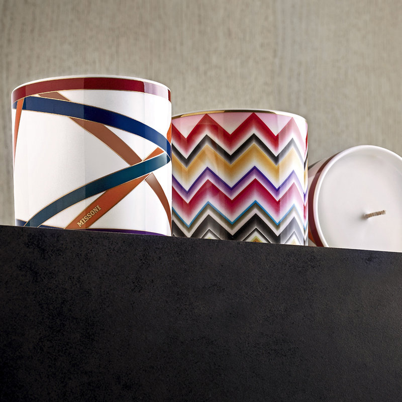 Missoni Scented Candle NASTRI 270 G  Multicolor Diam. 3.3", H 3.5"