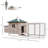 Janda 16.08 Square Feet Walk In Chicken Coop with Chicken Run For Up To 4 Chickens-99420308