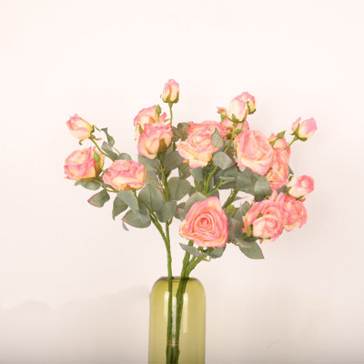 22" Artificial Flowers Arrangements With Long Stems For Vase Filler, Faux Floral Bulk Bouquet For Home Wedding Decor Table Centerpiece Shelf Decorations