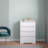  4 Drawer Dresser with No Handle Design - White-1921165998