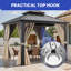Pavillon de jardin à double toit 10 pi x 10 pi