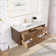 Cristo 48'' Wall Mounted Single Bathroom Vanity with Quartz Top