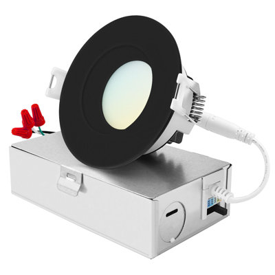 3'' Dimmable Air-Tight IC Rated LED Canless Recessed Lighting Kit