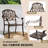 Takeko 6 - Person Patio Dining Set with Rectangular Table