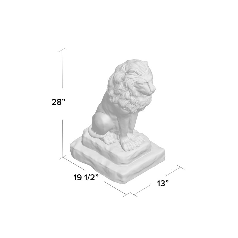 Statue de lion gardien Galena, Granit
