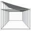 Vidaxl Dog Cage Grey Galvanized Steel, Water-Resistant Fabric Extra Large