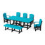 Ensemble de salle à manger rectangulaire avec banc 7 pièces Heritage-122492821