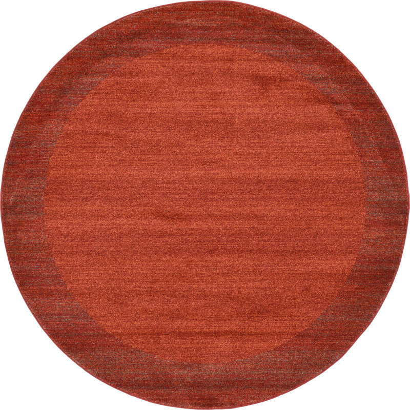 Tapis terre cuite Hermina, Rond 7 pi 10 po x 7 pi 10 po