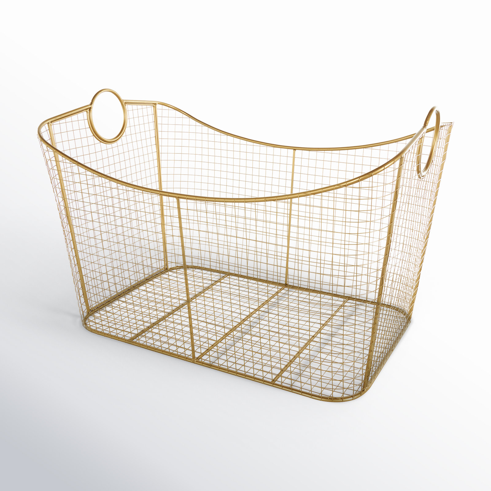Annaya Metal General Basket, Gold