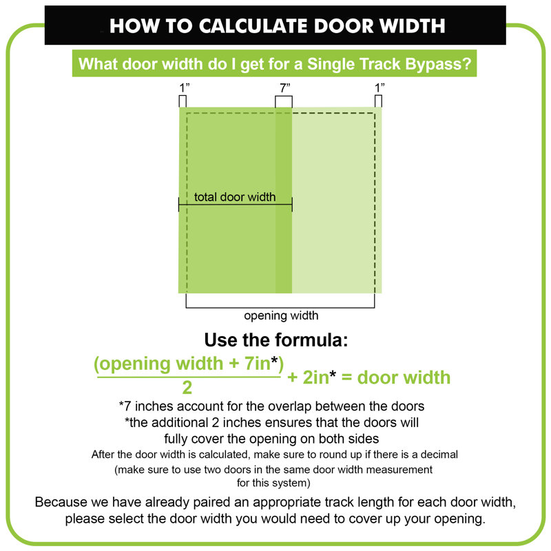 Two Solid Pine Wood Unfinished/Unassembled Barn Door with Black Single Track Bypass Hardware Kit, 72" x 84"