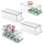 Organisateur de canettes de soda iDesign avec couvercle pour garde-manger ou réfrigérateur - Rangement pour canettes de soda, seltzer, soupe ou nourriture pour animaux