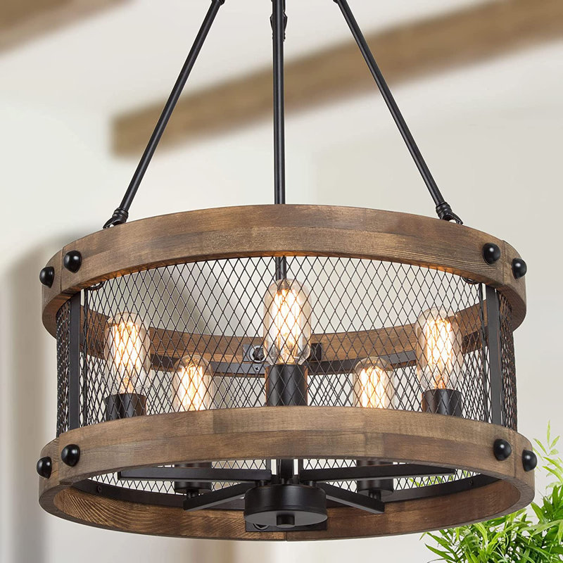 Lustre tambour 5 lumières Darsie