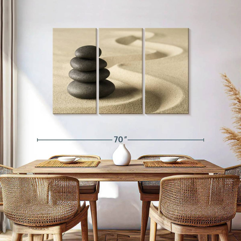 Kerrick Zen Meditation Stones, 36" H x 57" W