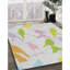 Tapis beige/vert/vert/zone rose patterned-1116937141