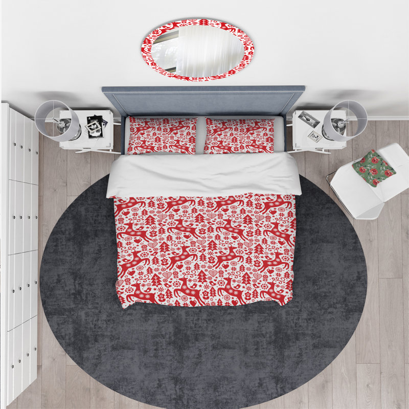 Rustic Polyester Duvet Cover, Twin Duvet Cover + 1 Sham