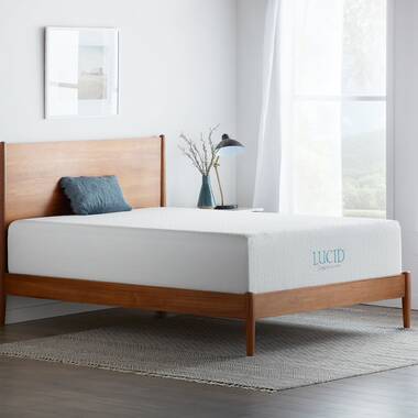 Lucid Comfort Collection 4 in. Gel and Aloe Infused Memory Foam Topper -  Queen HDLU40QQ30GT - The Home Depot