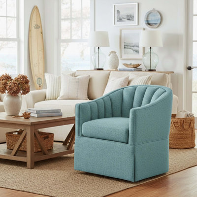 Fauteuil d'appoint pivotant avec jupe Solitude