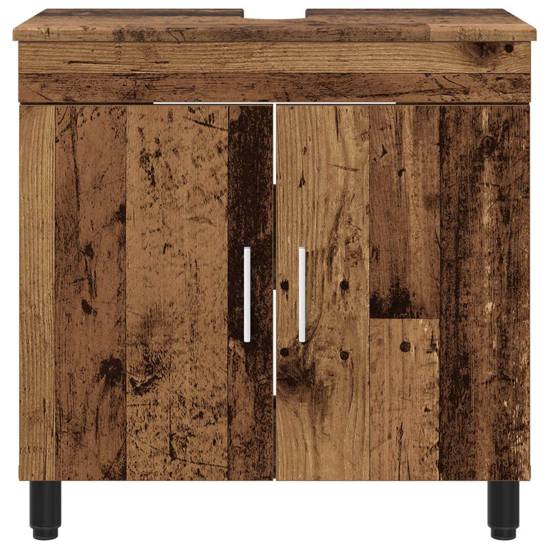60cm Bathroom Vanity Base Only, Old Wood