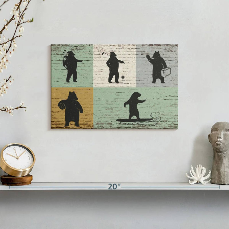 Impression sur toile à thème sport, H 8 po x l 12 po x P 1 po