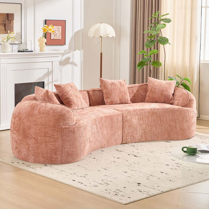 Canapé Chenille, Rose