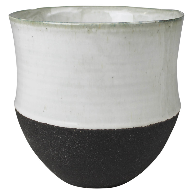 Ilkay Handmade Ceramic / Porcelain Jar, 7.75" H x 8" W x 8" D