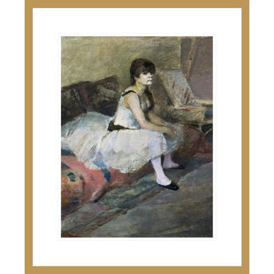 «Dancer at Rest» par Edgar Degas, impression giclée encadrée