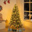 Traditional Prelit Artificial Christmas Tree with Warm Lights and Metal Stand, Wide Realistic Tree-1760786250