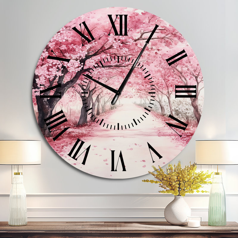 Horloge murale Blossom Tree Lane, Surdimensionné