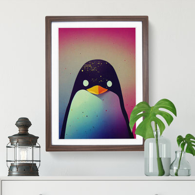 Penguin In Colour No.3 Abstract - Wall Art