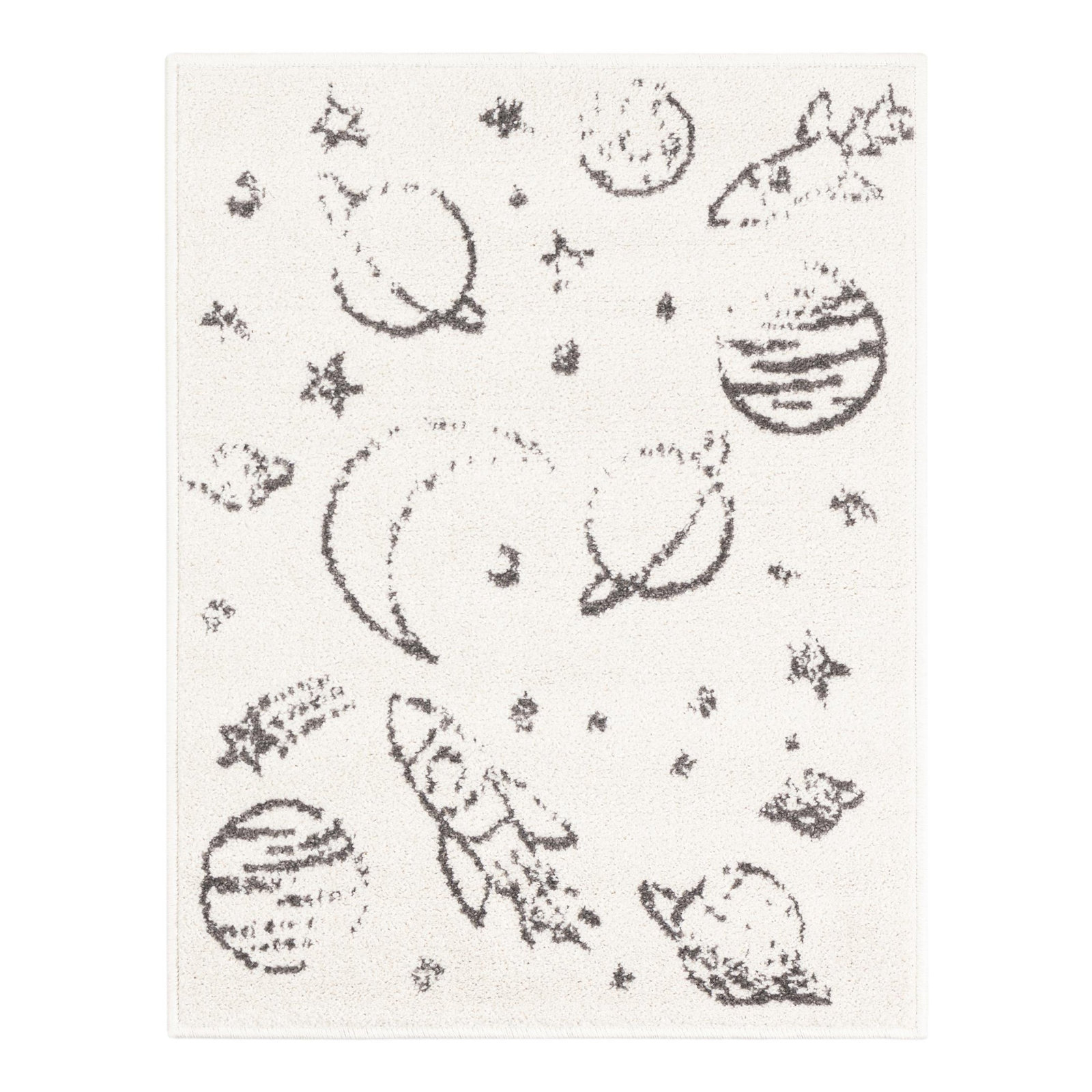 Kids Area Rug, Ivory, Rectangle 2'2" x 2'11"