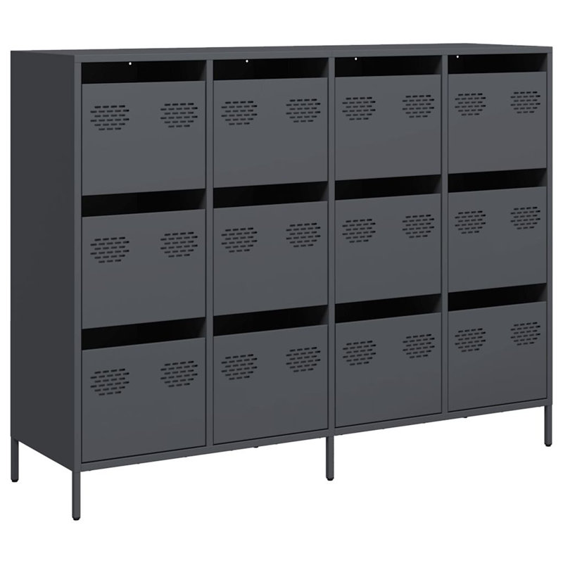 Sideboard 135X39x103.5 Cm Cold-Rolled Steel, Anthracite