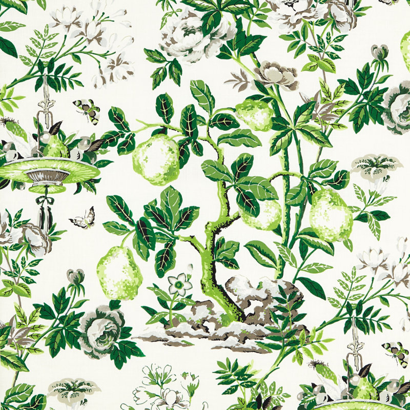 Tissu en coton Jardin Shantung, Verdure