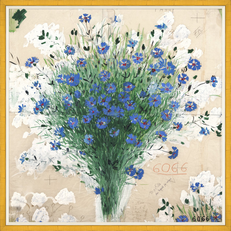 Paule Marrot, Bouquet de Bleuets, Gold