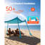Beach Tent Sun Shelter, UPF50+ Sun Protection, 6.6 ft Tall, 10 x 10 ft, Easy Pop Up Beach Canopy with Sandbags, Stability Poles, Sand Shovels, Portable Shade for Family Outings, Camping, Fishing-2116693999