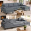 Canapé-lit modulaire convertible en U en chenille-1795498224