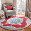 Tapis oriental rouge / ivoire Barcus-887745720